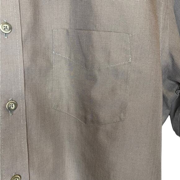 UNTUCKit Men's Wrinkle-Free Sangiovese Long Sleeve Gray Button Down Shirt Medium - Picture 4 of 9